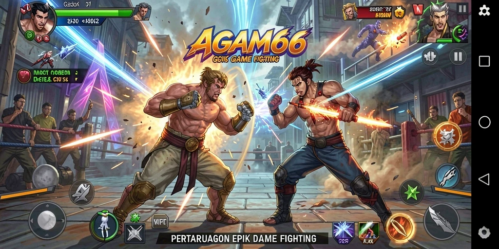 Tampilan gameplay seru dari AGAM66 dengan aksi pertarungan yang mendebarkan.
