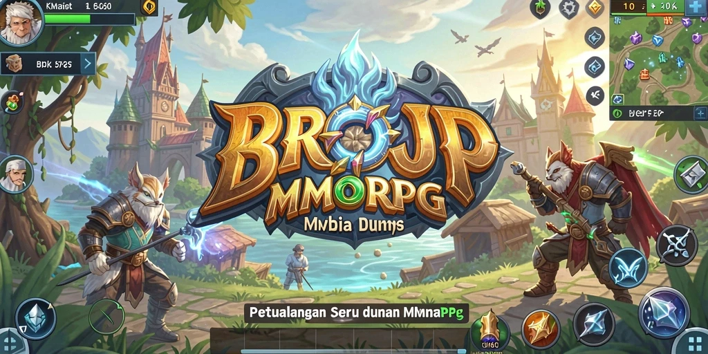 Tampilan menakjubkan dari gameplay MMORPG BROJP.