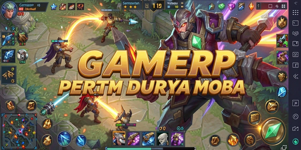 Gameplay seru dari pertempuran MOBA di GAMERP.