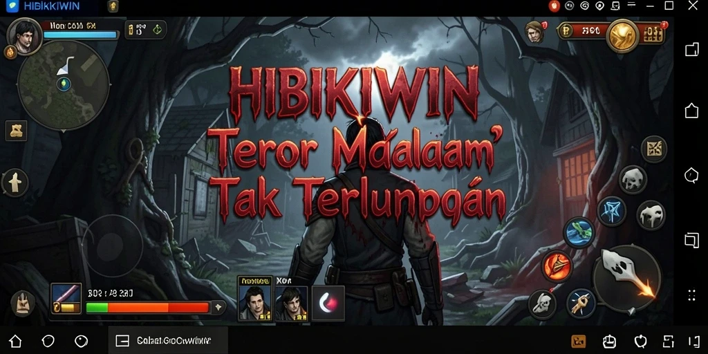 Gameplay mencekam HIBIKIWIN dengan suasana yang menyeramkan.
