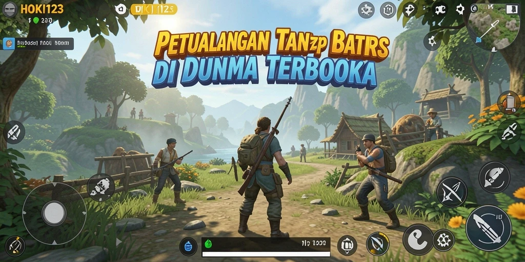 Tampilan gameplay HOKI123 yang menakjubkan di dunia terbuka.