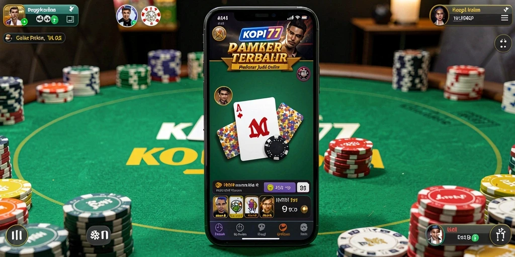 Tampilan gameplay Poker KOPI77 yang menarik dan seru.