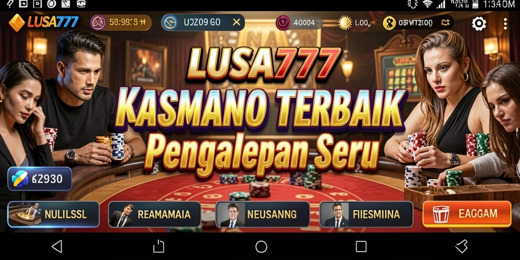 Screenshot gameplay LUSA777 menampilkan keseruan bermain Kasino.