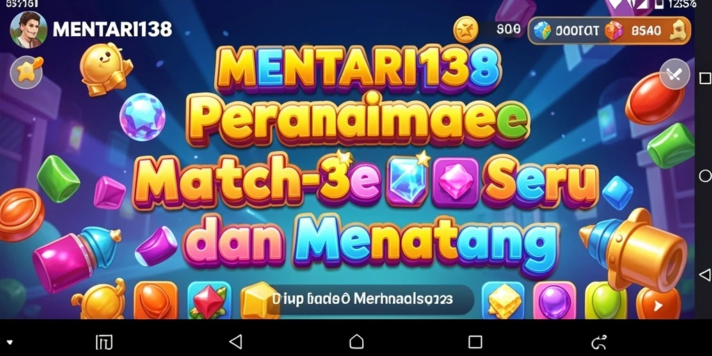 Tampilan gameplay MENTARI138 yang menantang dalam kategori Match-3.