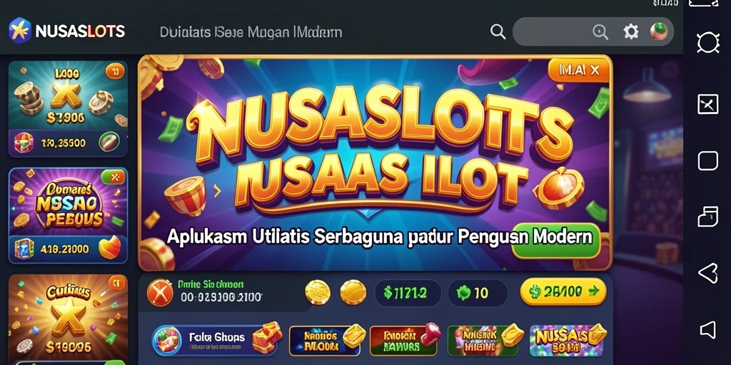 Tampilan antarmuka NUSASLOTS yang memudahkan pengelolaan aktivitas.