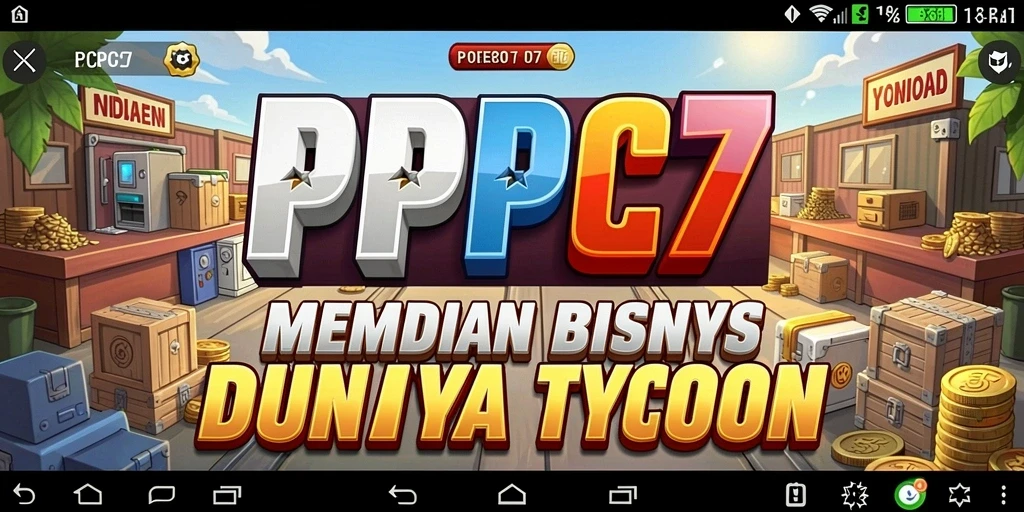 Tampilan gameplay <strong>PCPC7</strong> yang dinamis dan interaktif dalam membangun bisnis.