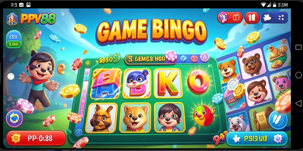 Tangkapan layar utama PPV88 menampilkan gameplay Bingo yang menarik dan interaktif.