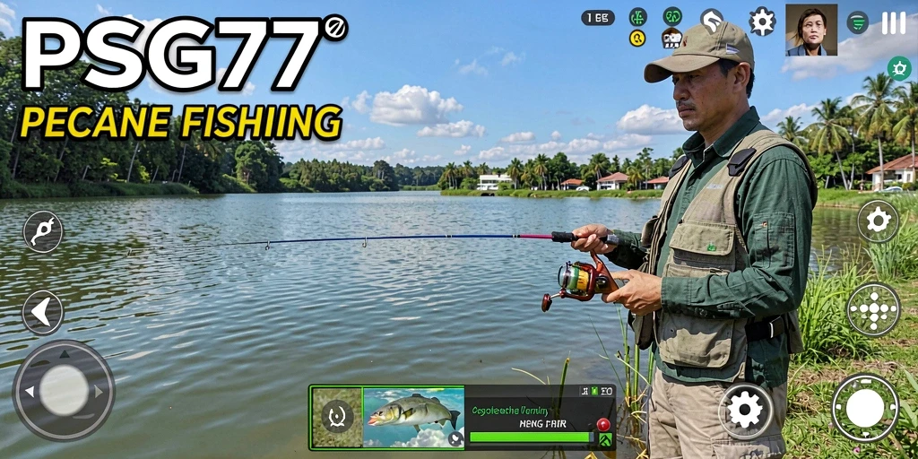 Gameplay memancing yang mendebarkan dan menenangkan.