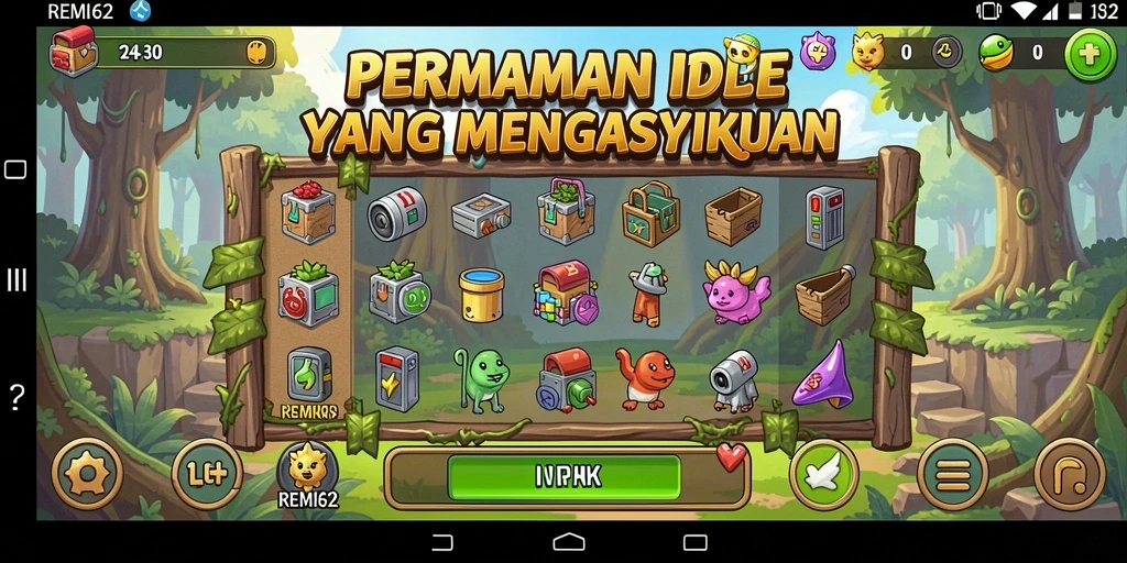 Tampilan gameplay <strong>REMI62</strong> yang menarik dan penuh warna.