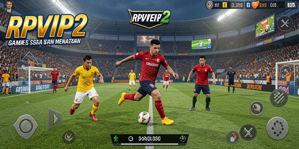 Tampilan gameplay RPVIP2 saat pertarungan seru di lapangan.
