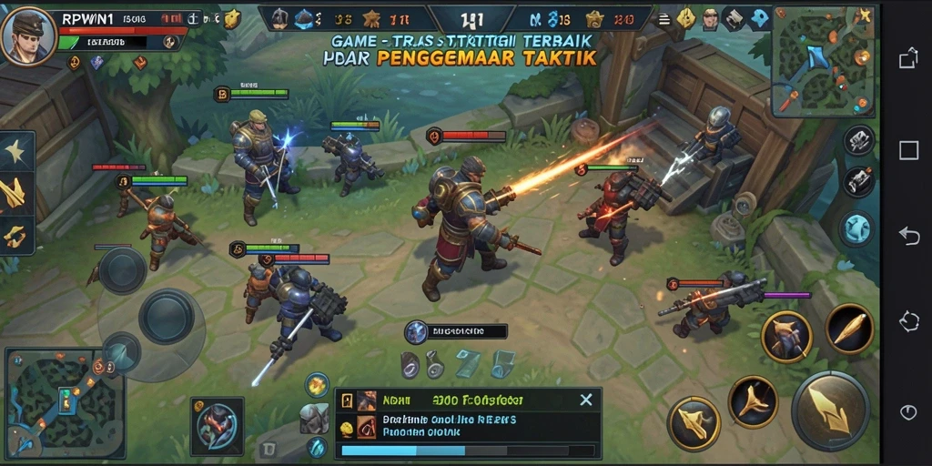 Tangkapan layar gameplay RPWIN1, menunjukkan aksi strategi seru.