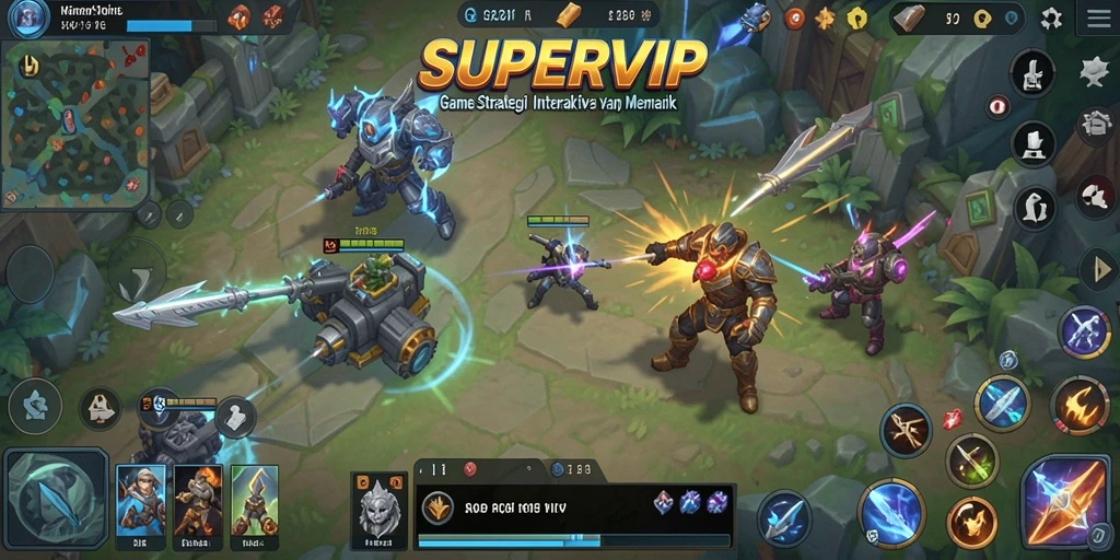 Tampilan gameplay menarik dari SUPERVIP yang penuh strategi.