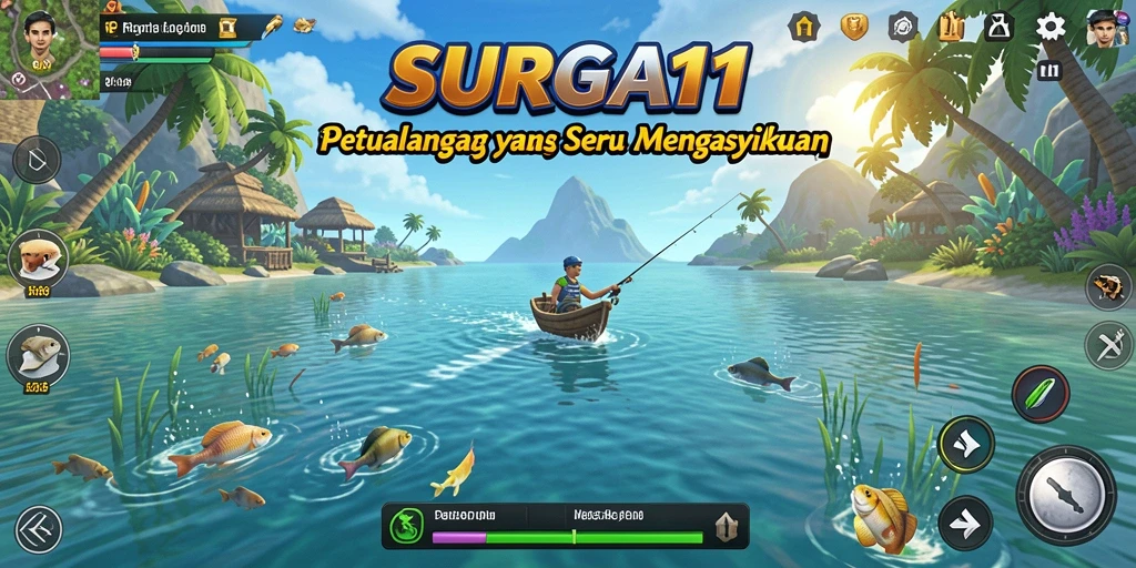 Tampilan gameplay SERU dan menakjubkan dari SURGA11 dengan pemandangan alam yang cantik.