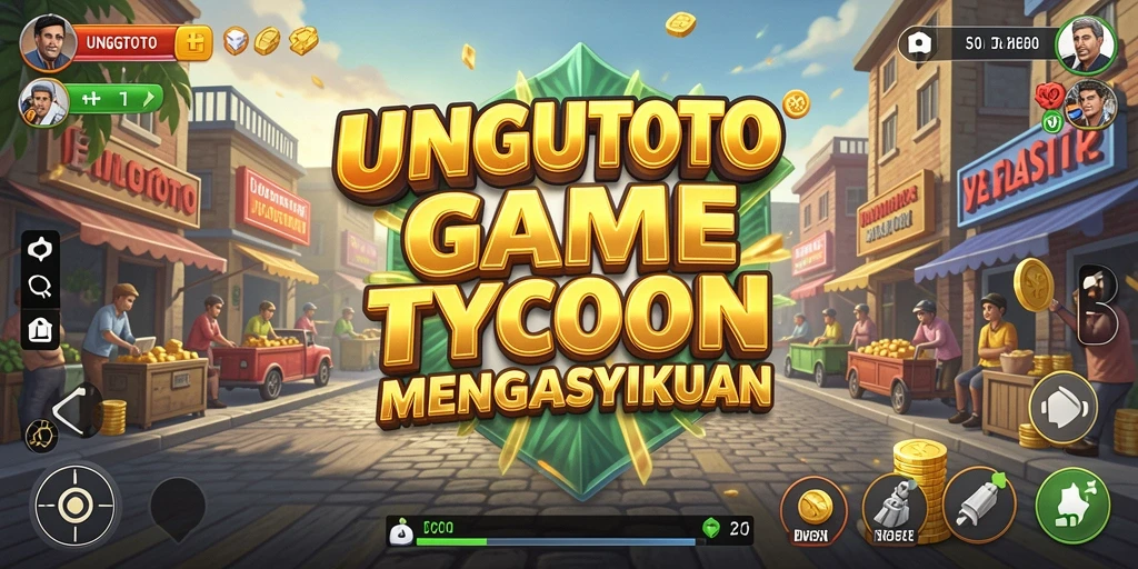 Screenshot gameplay Tycoon UNGUTOTO yang menampilkan strategi manajerial.