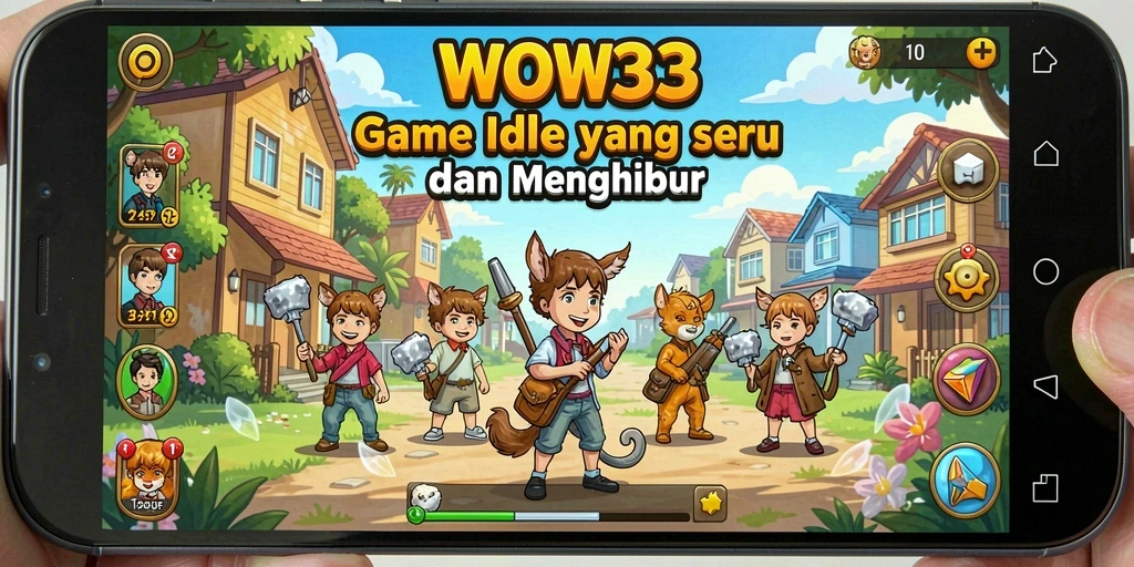 Screenshot WOW33 menampilkan gameplay Idle yang seru dan menarik.
