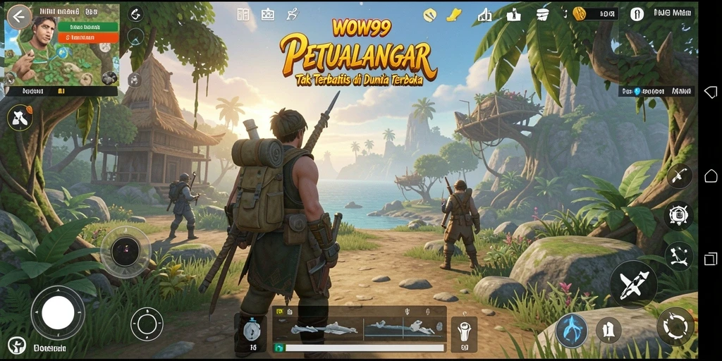 Tampilan gameplay yang menakjubkan dalam lingkungan terbuka.
